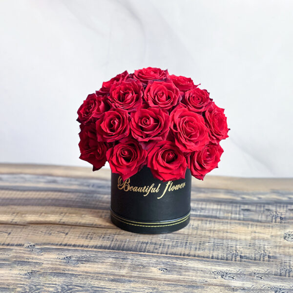 باکس گل رز قرمز هلندی
